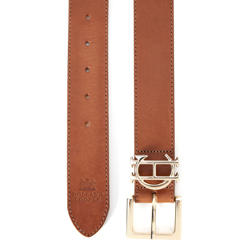 Holland Cooper HC Classic Logo Belt - Tan-1